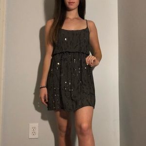 Gray sparkly party dress